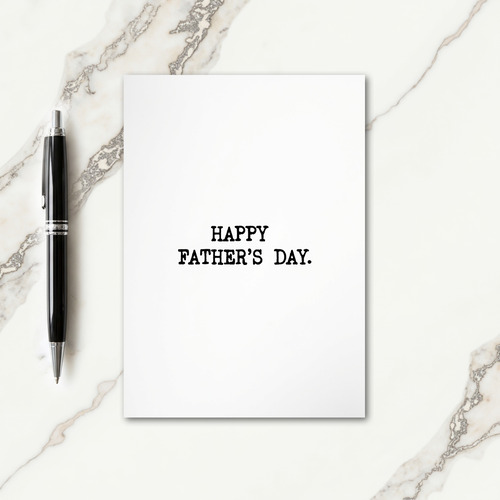 Vintage Fathers Day Serif Card