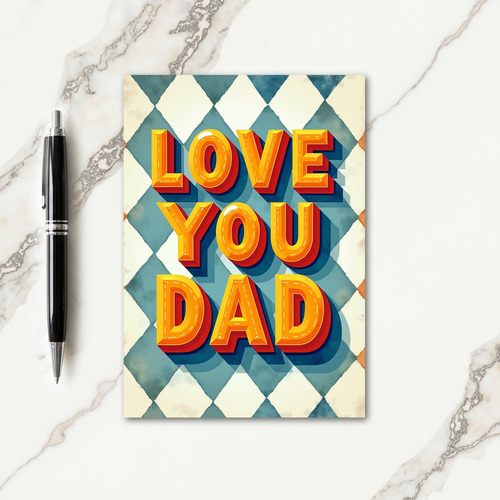 Vintage Fathers Day Style Card