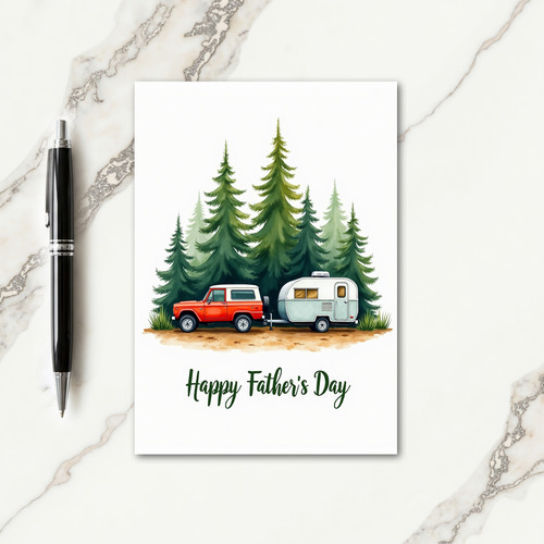 Vintage Fathers Day Trip Card