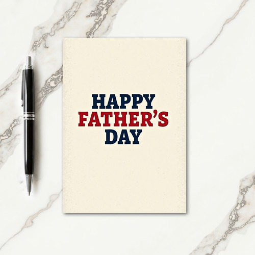 Vintage Fathers Day Wishes Card