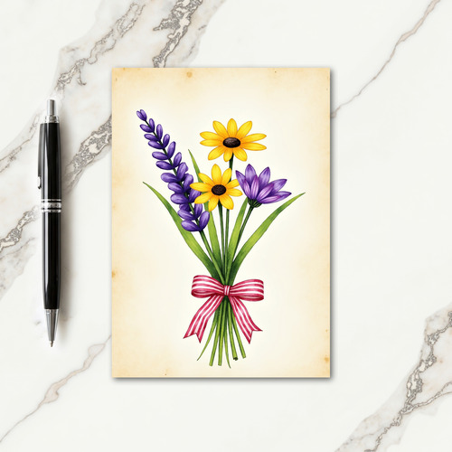 Vintage Floral Mothers Day Card