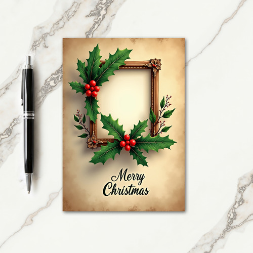 Vintage Frame Christmas Card