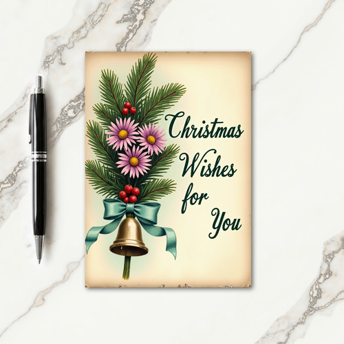Vintage Garland Christmas Card