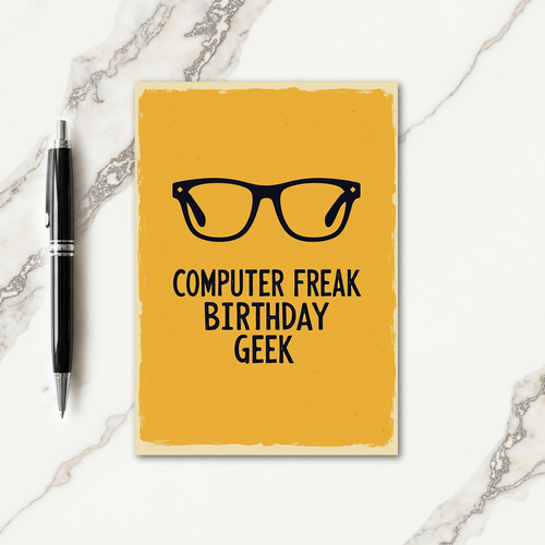 Vintage Glasses Birthday Card