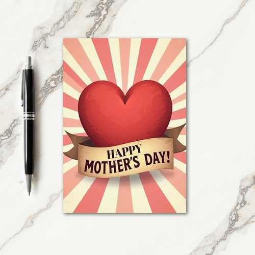 Vintage Happy Mothers Day Card