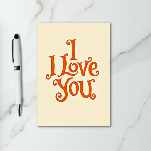 Vintage I Love You Card