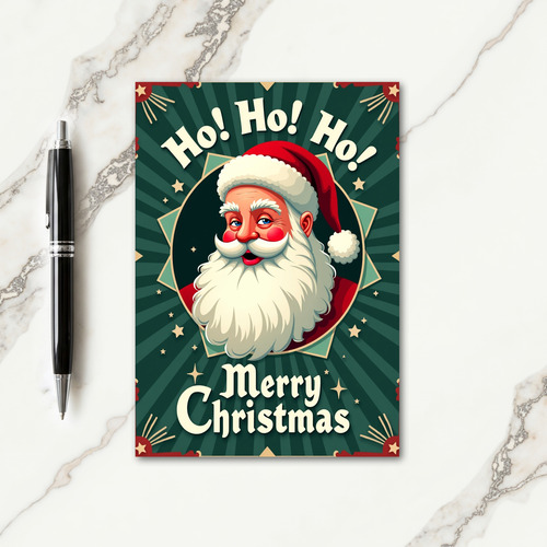 Vintage Jolly Man Card