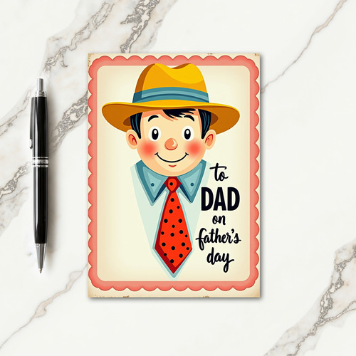 Vintage Look Fathers Day Card