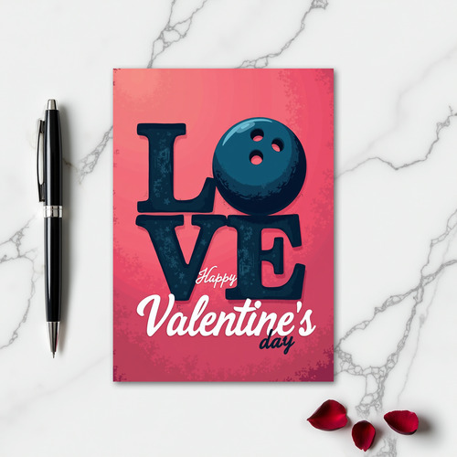 Vintage Love Bowling Card