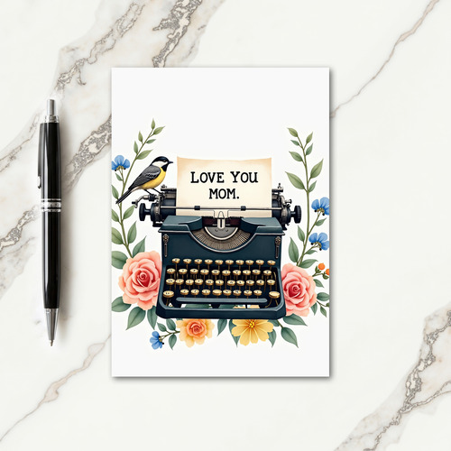 Vintage Love You Mom Card