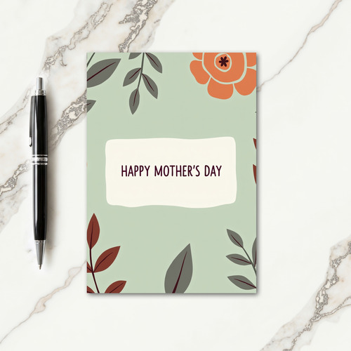 Vintage Moms Day Card