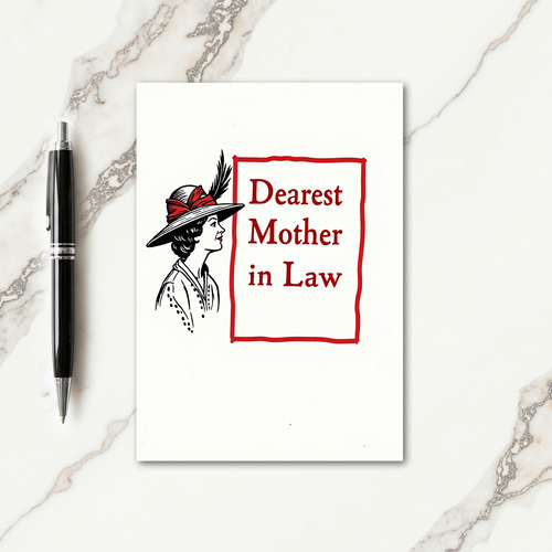 Vintage Mother In Law Card