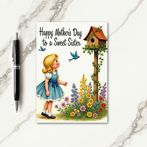 Vintage Mothers Day Art Card