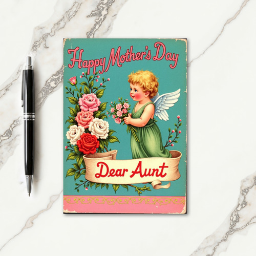 Vintage Mothers Day Aunt Card