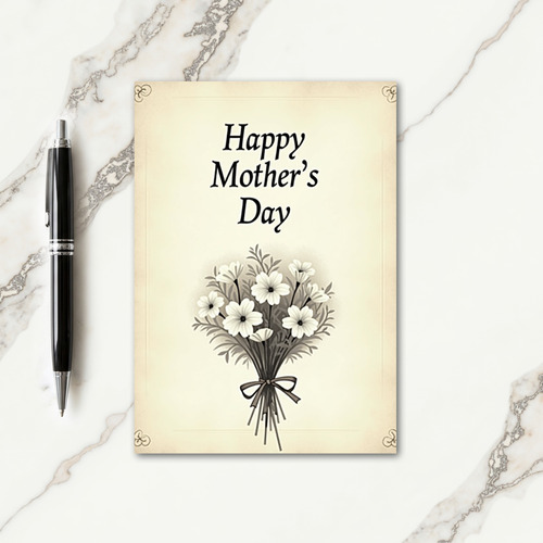 Vintage Mothers Day Blossom Card