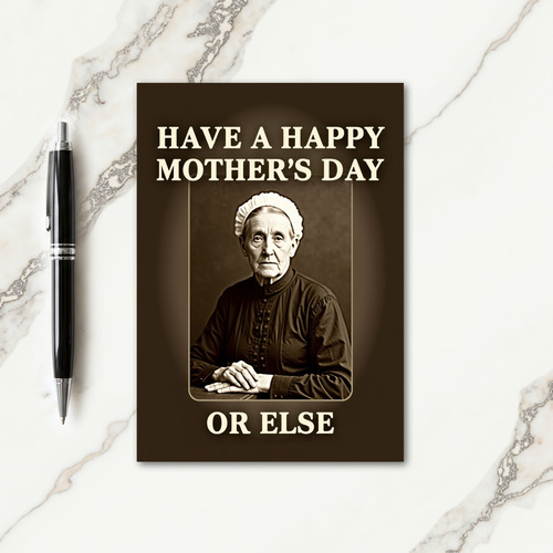 Vintage Mothers Day Command Card