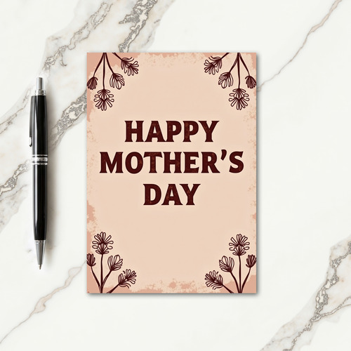 Vintage Mothers Day Greeting Card