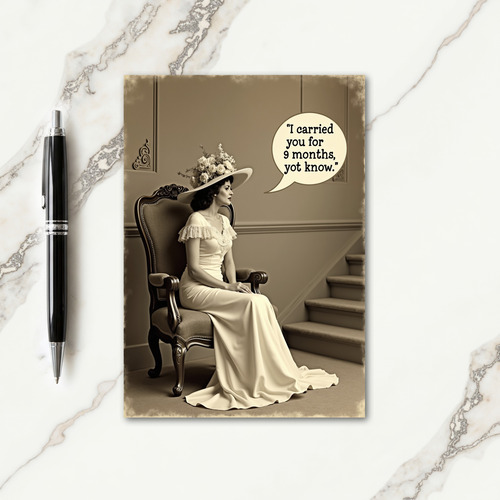 Vintage Mothers Day Humor Card