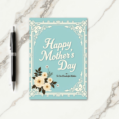 Vintage Mothers Day Message Card