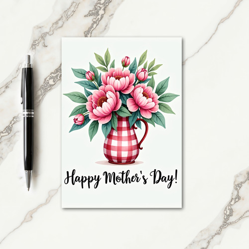 Vintage Mothers Day Pitcher Card