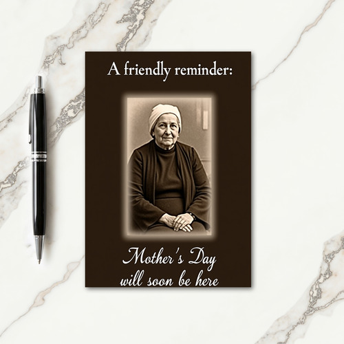 Vintage Mothers Day Portrait Card