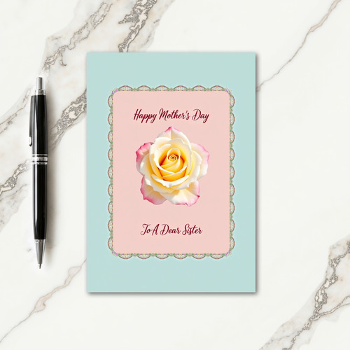 Vintage Mothers Day Rose Card