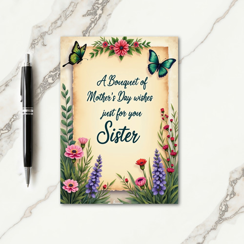 Vintage Mothers Day Script Card