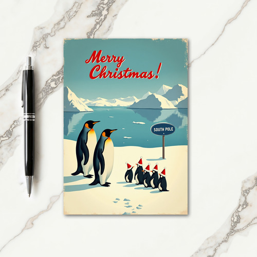 Vintage Polar Christmas Card