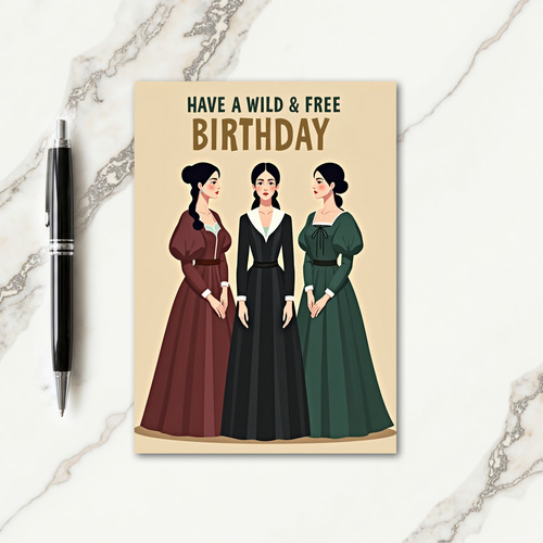 Vintage Portrait Birthday Card