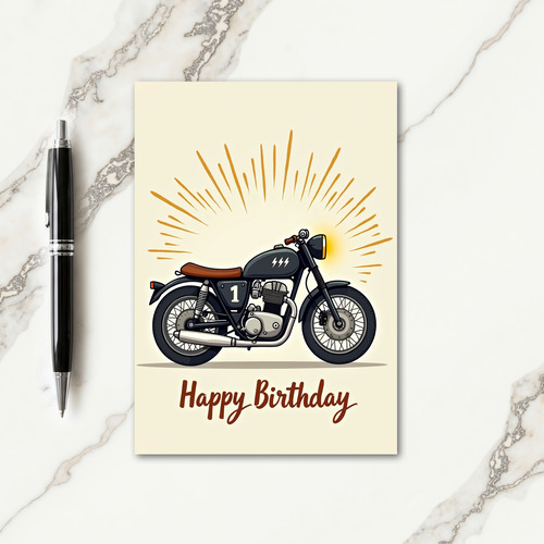 Vintage Ride Birthday Card