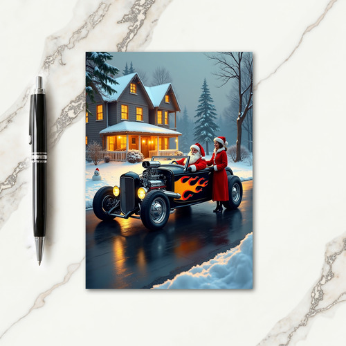 Vintage Ride Christmas Card