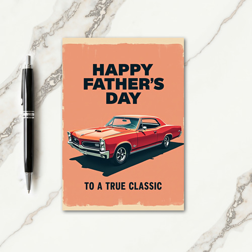 Vintage Ride Fathers Day Card