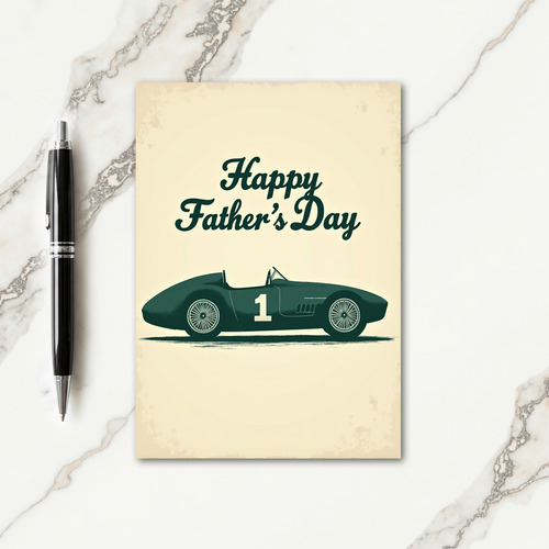 Vintage Roadster Fathers Day Card