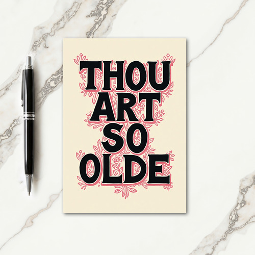 Vintage Rose Birthday Card