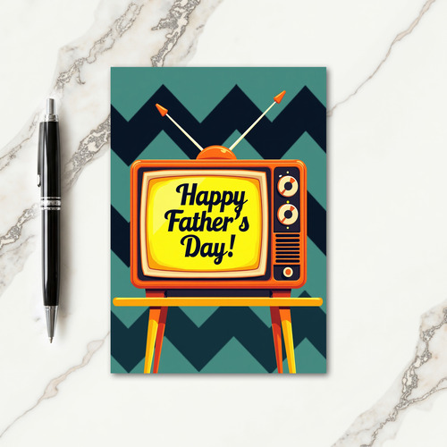Vintage Screen Fathers Day Card