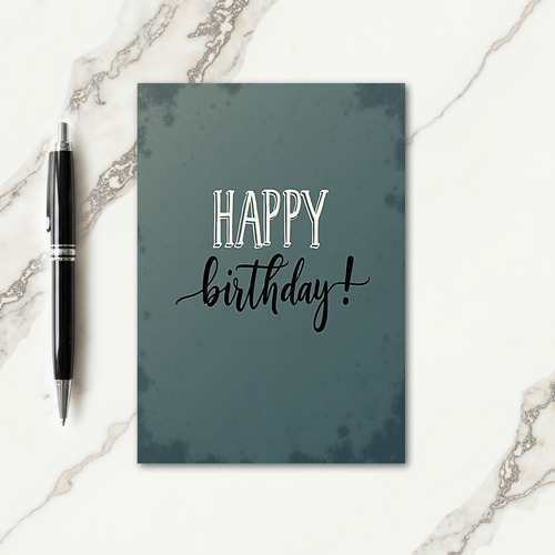 Vintage Slate Birthday Card