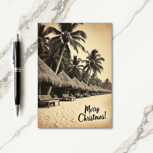 Vintage Sleigh Christmas Card