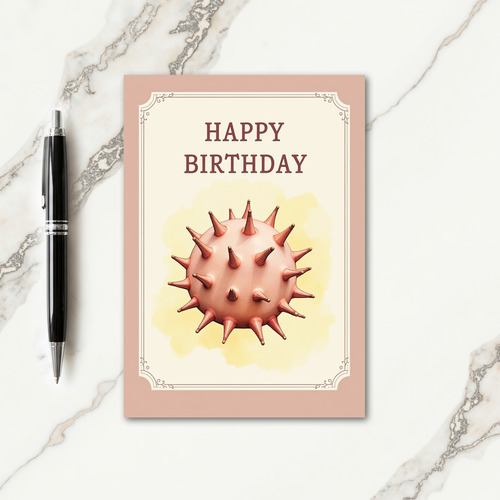 Vintage Spiked Birthday Card