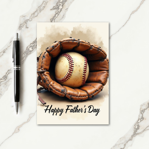 Vintage Sport Fathers Day Card