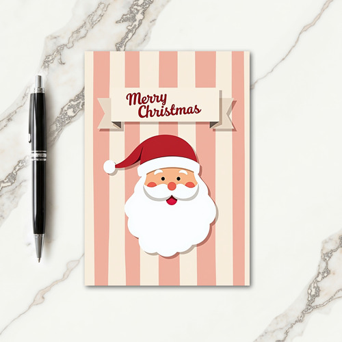 Vintage Stripe Christmas Card