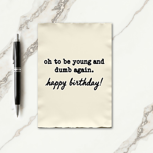 Vintage Style Birthday Card