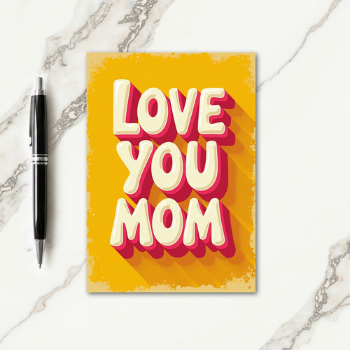 Vintage Style Moms Day Card