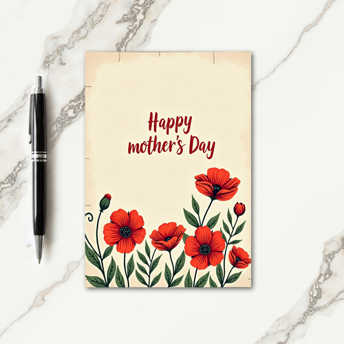 Vintage Style Mothers Day Card