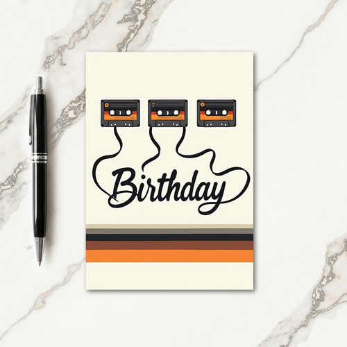 Vintage Tape Birthday Card