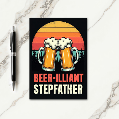 Vintage Toast Fathers Day Card