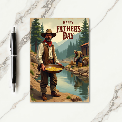 Vintage Toil Fathers Day Card