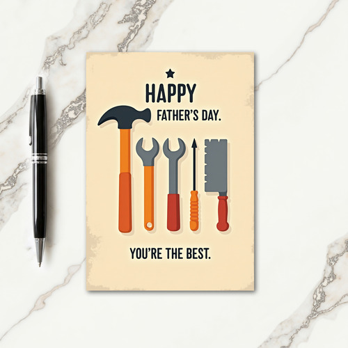 Vintage Tools Fathers Day Card