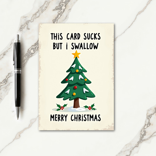 Card Sucks I Swallow Card