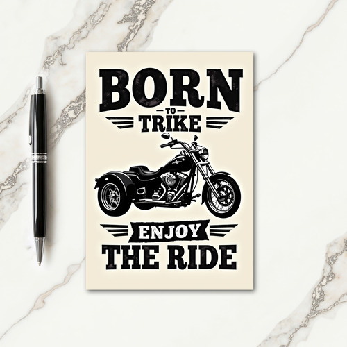Vintage Trike Birthday Card