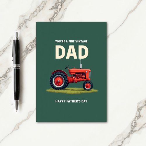 Vintage Truck Fathers Day Card